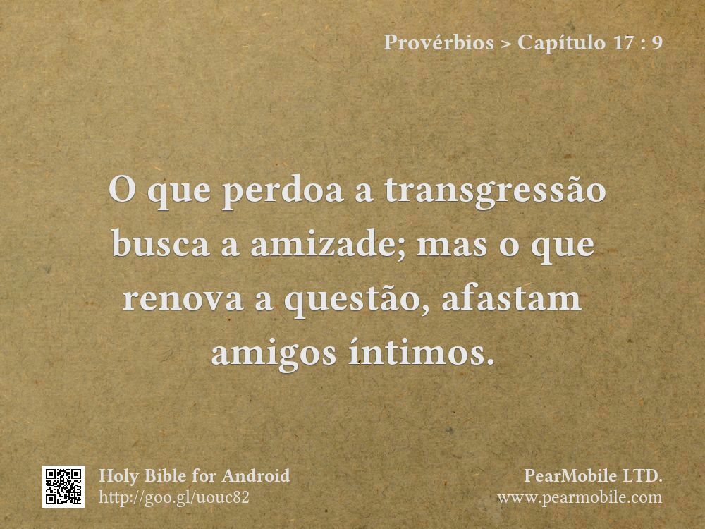 Provérbios, Capítulo 17:9